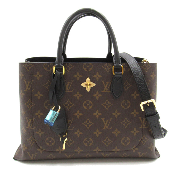 Louis Vuitton Handbags - Louis Vuitton Flower Tote Shoulder Bag Brown